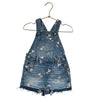 Baby Gap x Disney Denim Rainbow & Minnie Print Shortalls - Size 2