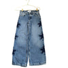 Zara Denim Star Patch Wide-Leg Jeans - Size 9-10