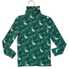 Mini Boden Green Floral & Unicorn Turtleneck - Size 6-7