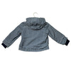 Cadet Rousselle Jersey-Lined Navy Check Hooded Windbreaker Jacket - Size 4A
