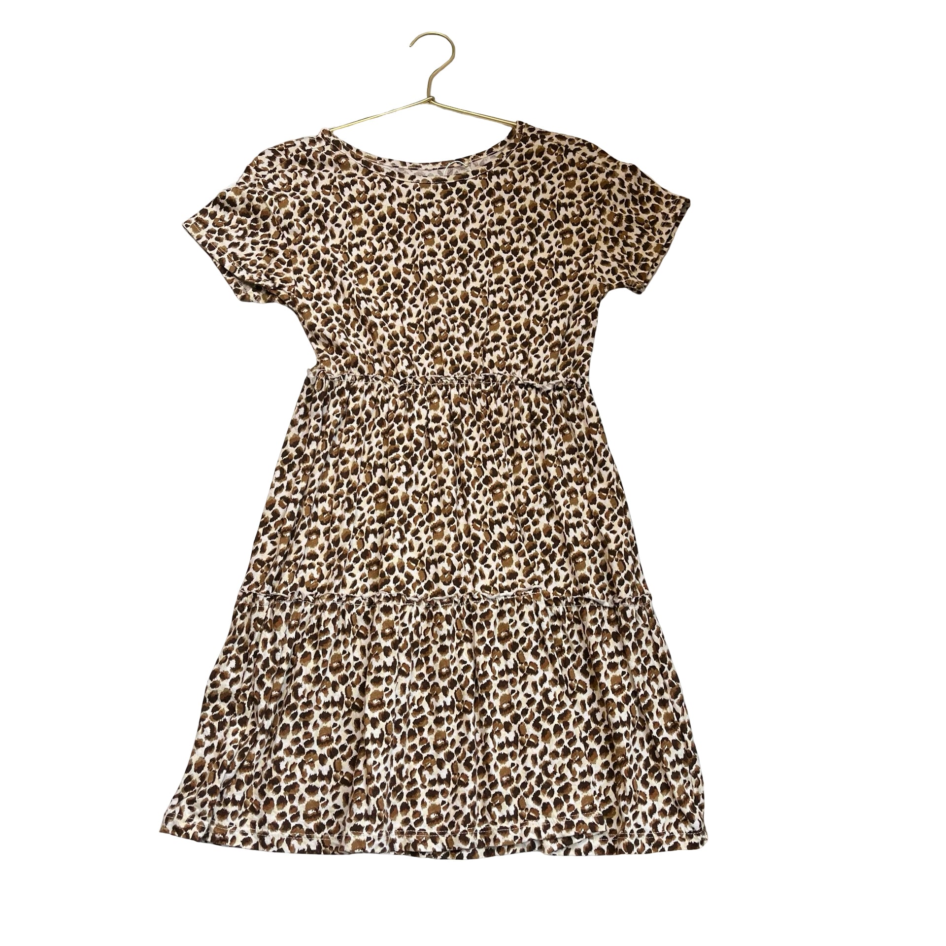Old Navy Tan Leopard Print Dress - Size L 10-12