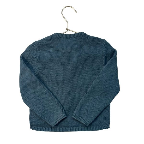 Tape a L'Oeil Teal Cardigan Sweater - Size 4A