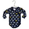 Hanna Andersson Navy Hedgehog Print Onesie Bodysuit - Size 6-12 Mo