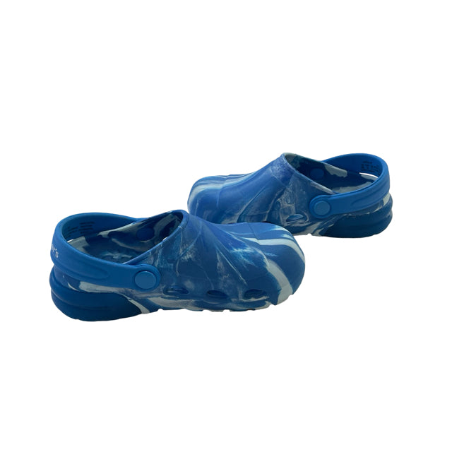 Carter's Blue & Ivory Watercolor Pattern Shoes - Size 8