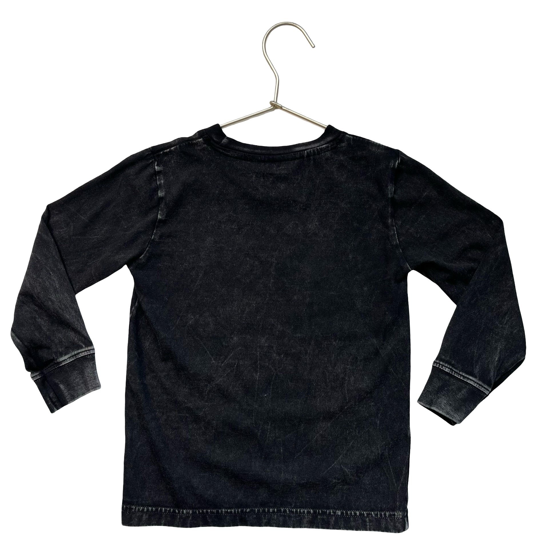 Three & Out Black Vintage Wash Football Graphic Shirt - Size 4