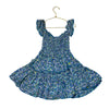 Poupette St Barth Blue Floral Smocked Dress - Size 6