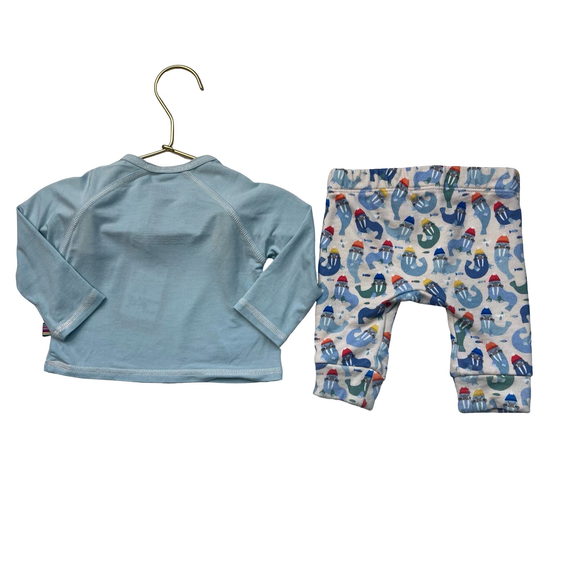 Magnetic Me Walrus Jogger & Blue Top Set - Size 0-3 Mo