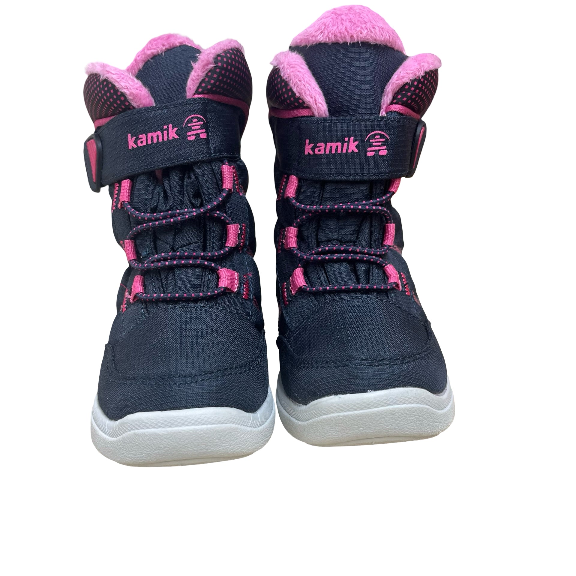 Kamik Waterproof Navy & Pink Winter Boots - Size 8