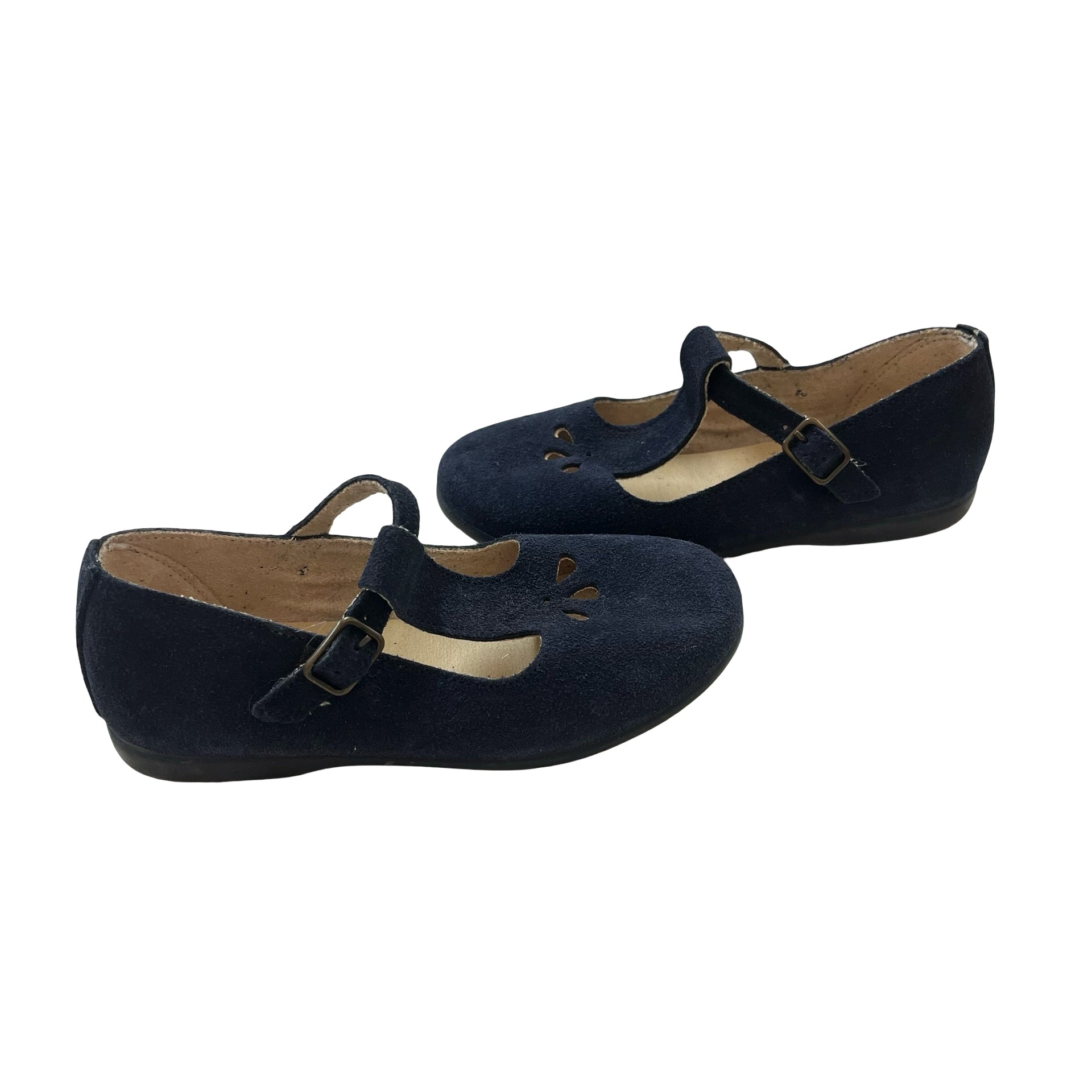 Childrenchic Navy Suede Mary Jane Shoes - Size 28 (11)