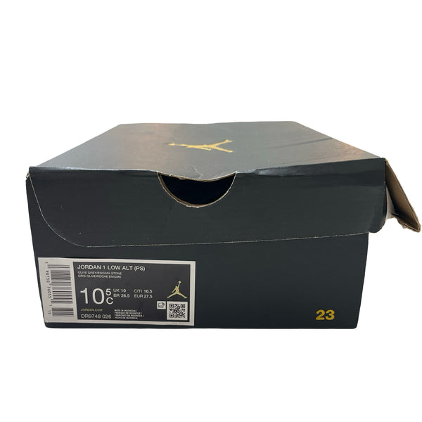 Nike Jordan Low White & Olive Gray Sneakers New in Box - Size 10.5
