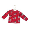 Monica + Andy Red Dalmatian Dog Print Shirt - Size 9-12 Mo