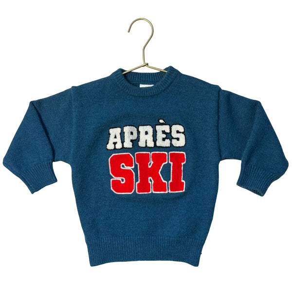 Spearmint Love Teal 'Apres Ski' 100% Wool Sweater - Size 18-24 Mo