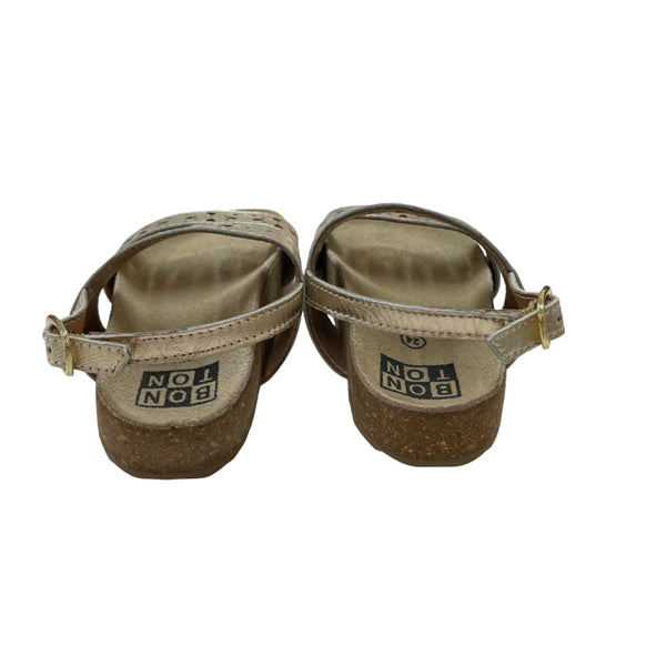 Bonton Gold Sandals - Size 24 (8)
