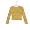 Gap Kids Yellow Ribbed Rhinestone Star Shirt - Size XS 4-5