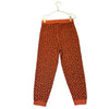 Piupiuchick Orange Leopard Print Terry Joggers - Size 8Y