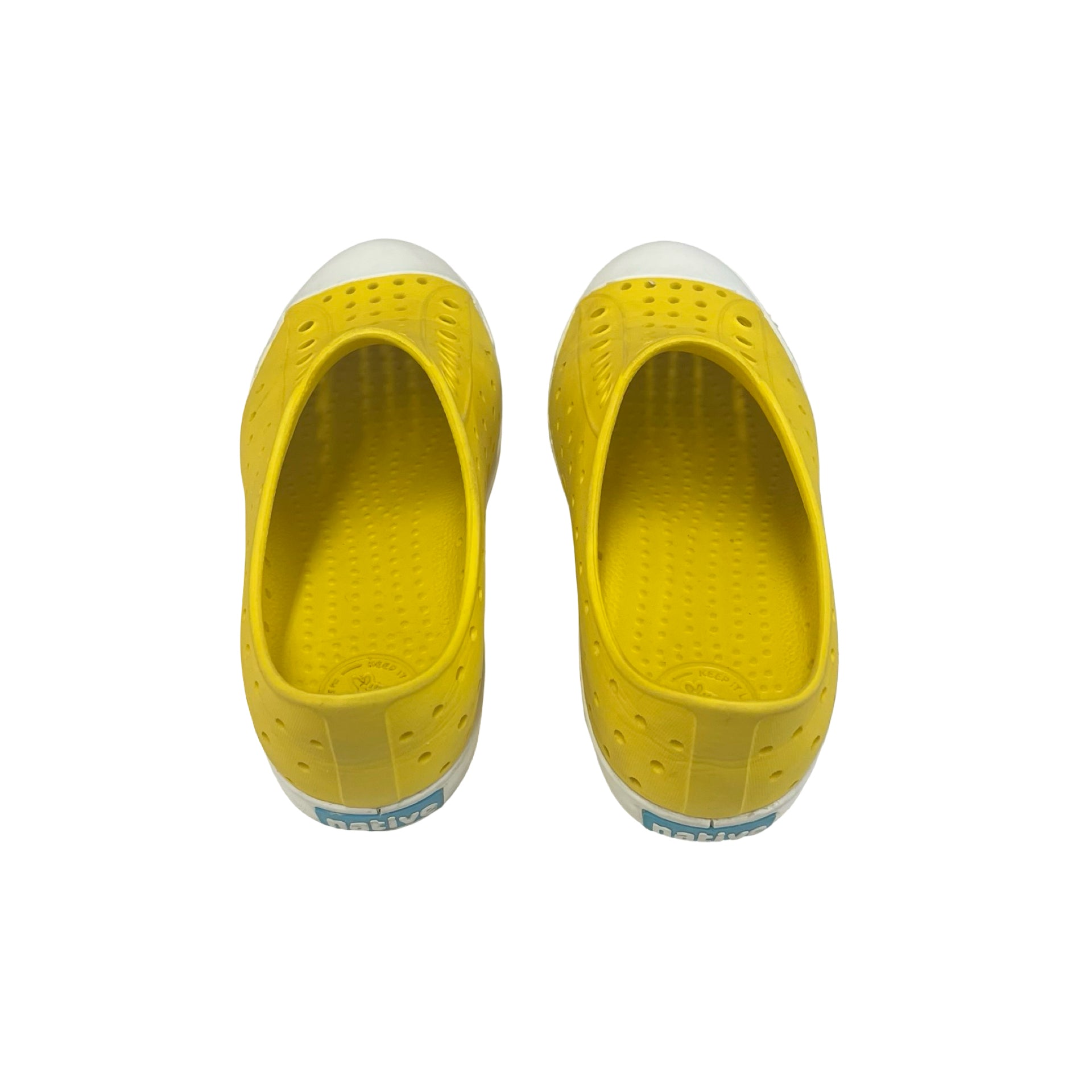 Native Jefferson Yellow Shoes - Size J1 Big Kid