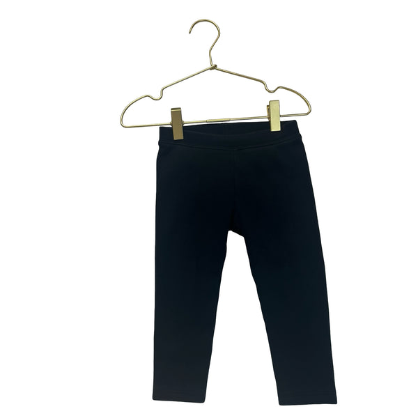Baby Gap Fleece-Lined Black Leggings - Size 2