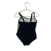 Art Class Black & Colorful Floral Cut-Out Swim Suit - Size XS 4-5