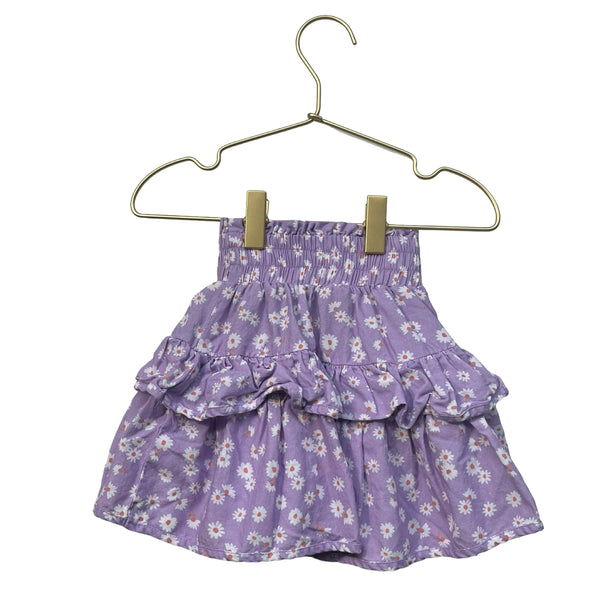 Feather 4 Arrow Lavender Flower Print Ruffle Skirt - Size 4T