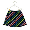 Rockets of Awesome Black & Colorful Striped Sequin Skirt - Size 8