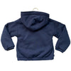 Abercrombie Kids Faux Fur Lined Navy Zip-Up Hooded Sweatshirt - Size 5-6