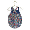 Baby Boden Floral Corduroy Overall Bubble Romper - Size 18-24 Mo