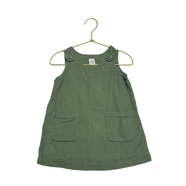 Baby Gap Sage Green Corduroy Dress - Size 18-24 Mo
