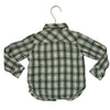 Me & Henry Green & Ivory Plaid Button Down Shirt - Size 2-3Y