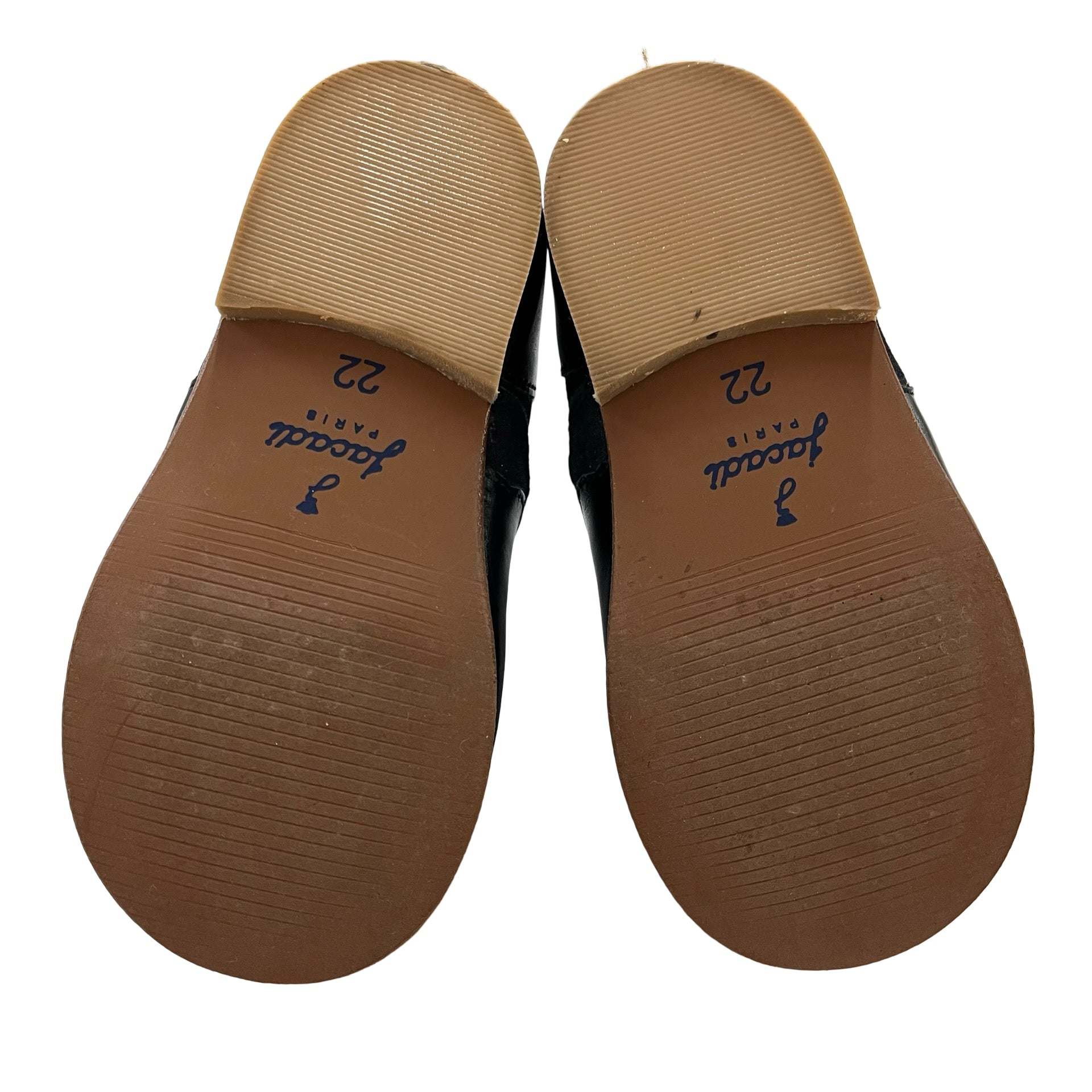 Jacadi Navy Sparkle Leather Ankle Boots - Size 22 (6)