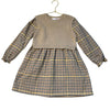 Zara Khaki Sweater & Plaid Dress - Size 4-5