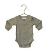 Jamie Kay Sage Green Floral Onesie Bodysuit - Size 0-3 Mo