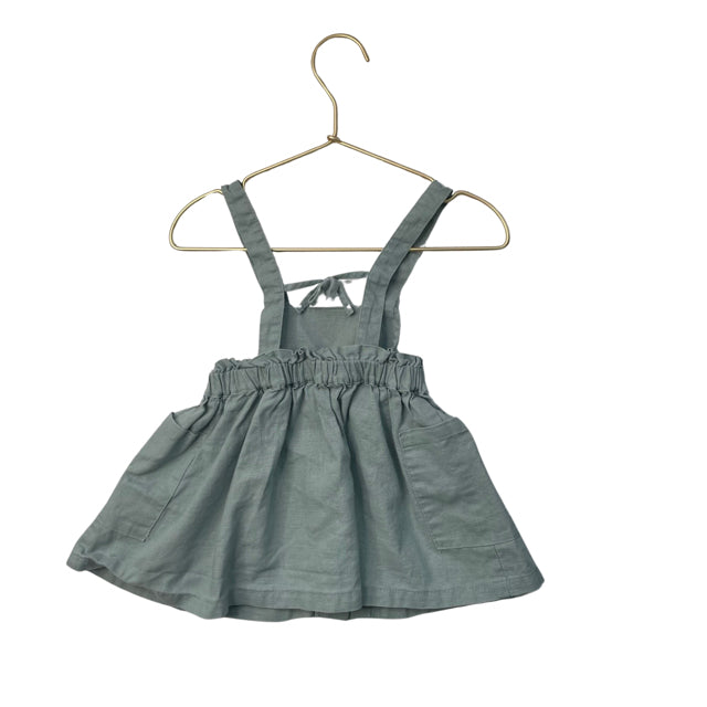 Vertbaudet Pale Green Overall Dress - Size 18 Mo