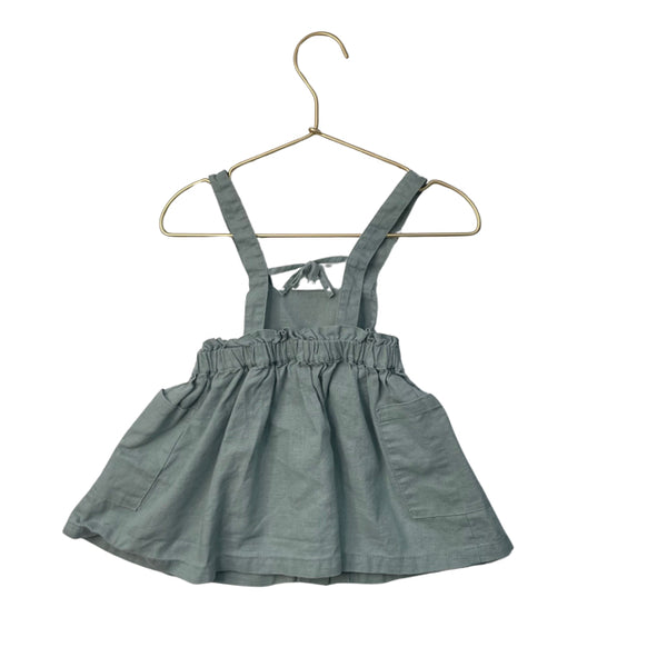 Vertbaudet Pale Green Overall Dress - Size 18 Mo