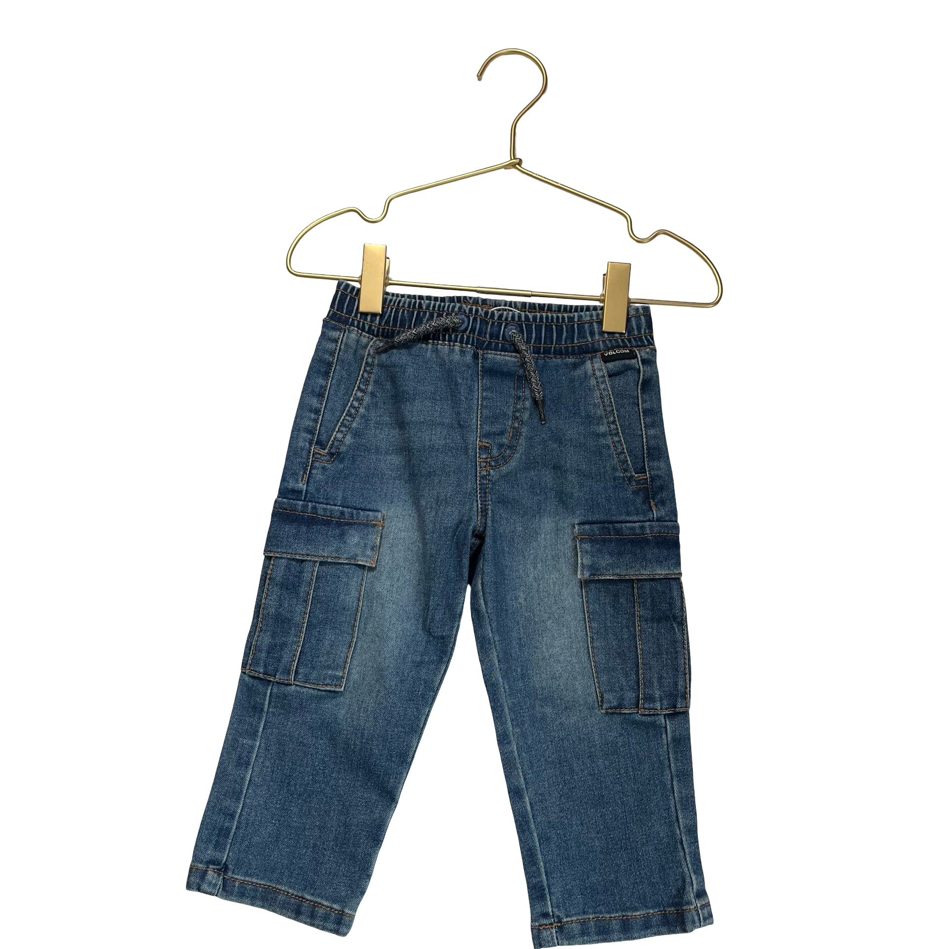 Volcom Blue Cargo Jeans - Size 18 Months