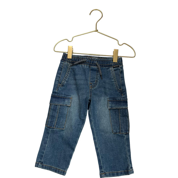 Volcom Blue Cargo Jeans - Size 18 Months