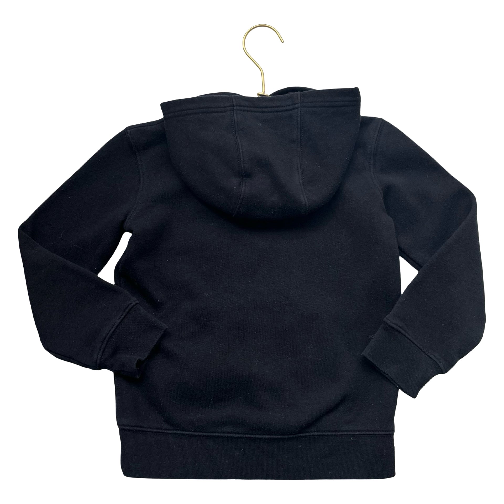Nike Black Embroidered Logo Hooded Sweatshirt - Size 6