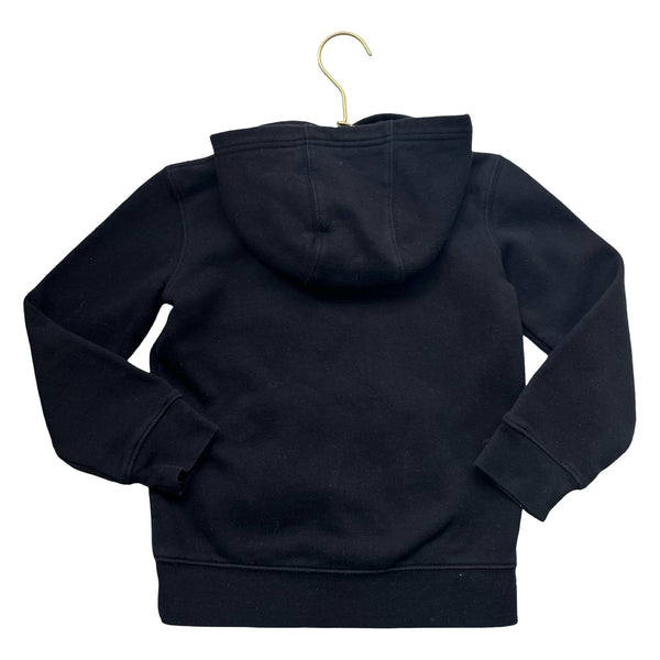 Nike Black Embroidered Logo Hooded Sweatshirt - Size 6