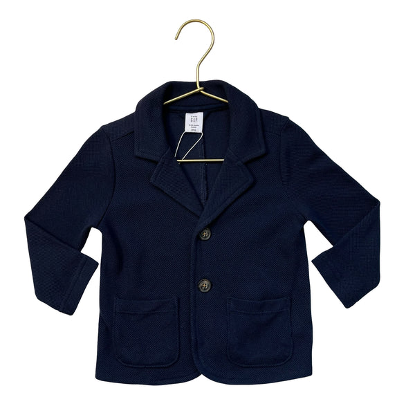 Baby Gap Navy Cotton Pique Blazer - Size 18-24 Mo