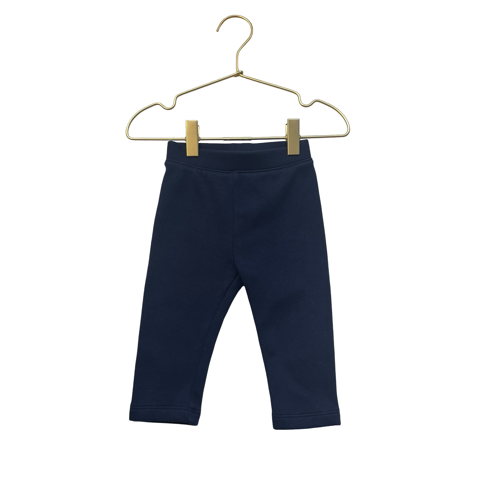 Baby Gap Fleece-Lined Navy Leggings - Size 12-18 Mo
