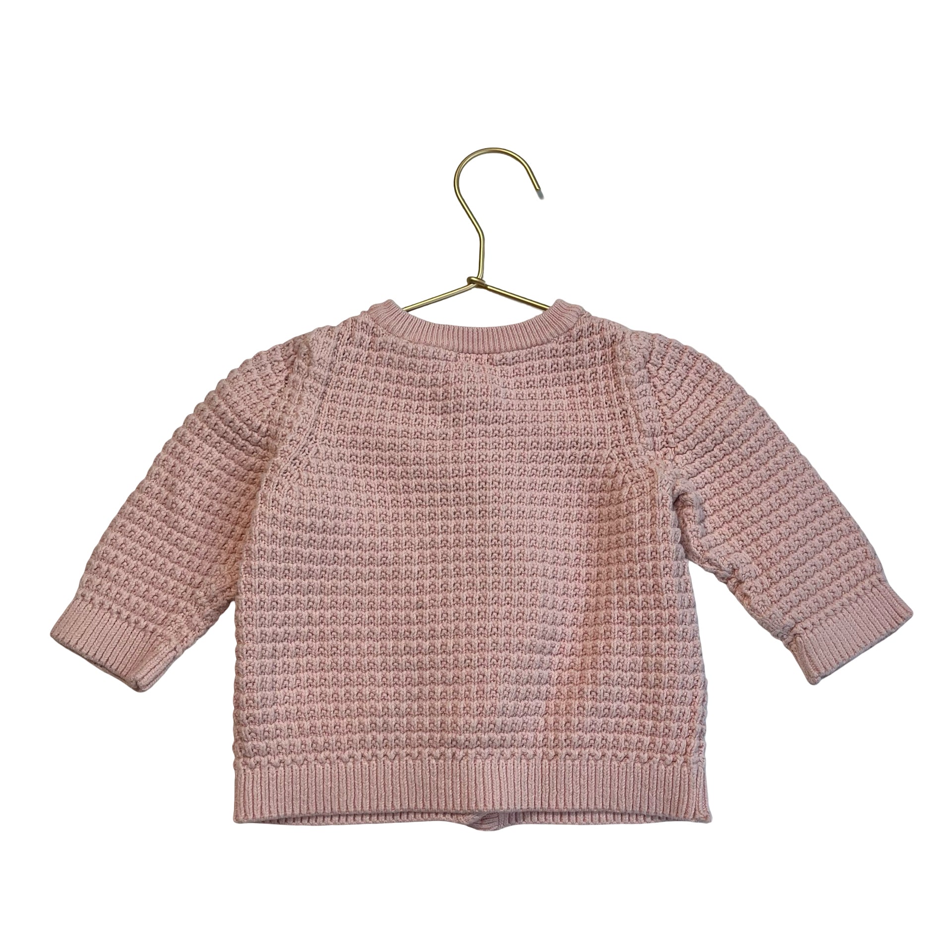 Hanna Andersson Pink Cotton Cardigan - Size 12-18 Mo
