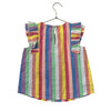 Crewcuts Rainbow Striped Sleeveless Blouse - Size S 6-7