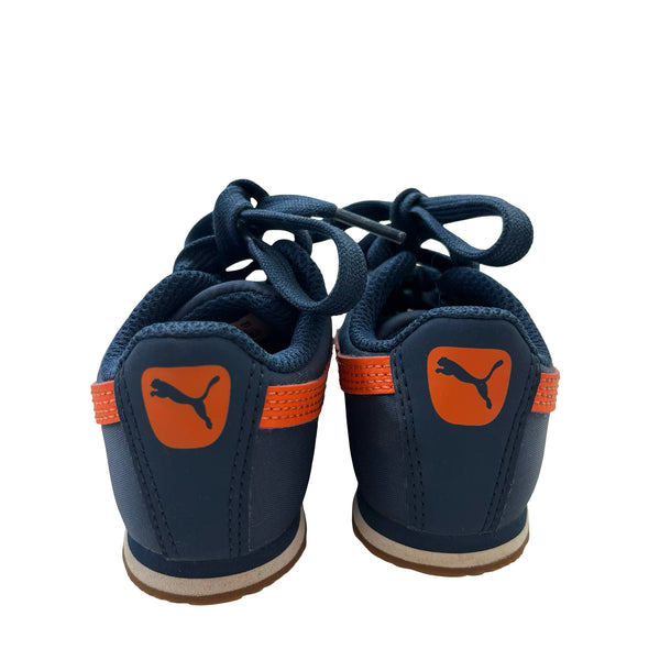 Puma Roma Navy & Orange Sneakers - Size 6C