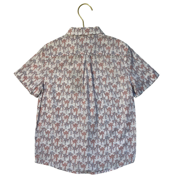 Vineyard Vines Palm Tree Print Button Down 'Whale Shirt' - Size 5
