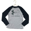 Under Armour Gray & Black Logo Shirt - Size YSM 8