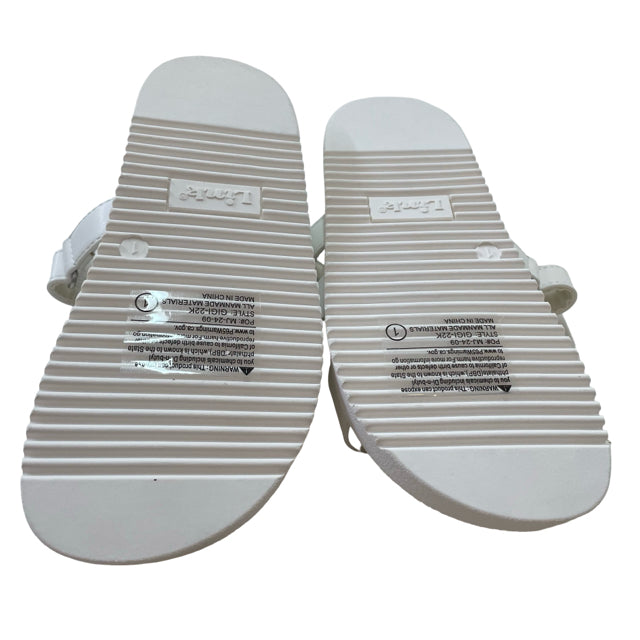 Link 'Gigi' White Sandals New in Box - Size 1Y Big Kids