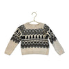 Gymboree Ivory, Black, Metallic Gold Christmas Tree Sweater - Size 12-18 Mo