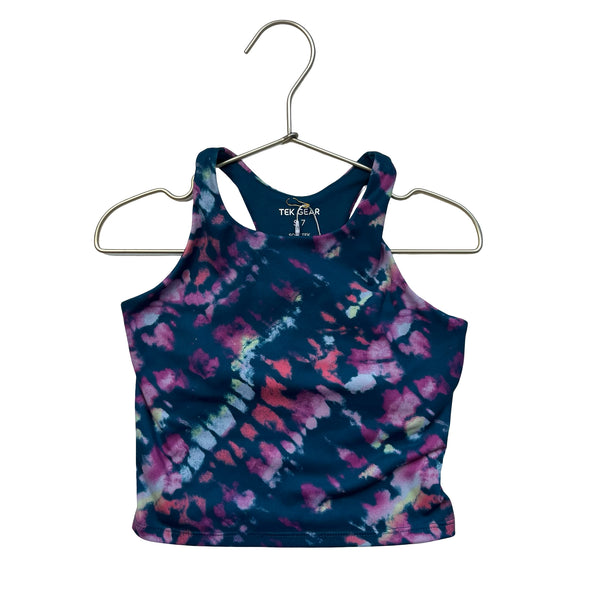 Tek Gear Blue & Multi-Color Tie-Dye Athletic Tank - Size S 7
