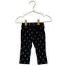 United Colors of Benetton Black & White Bolt Print Ribbed Velour Pants - 6-9 Mo