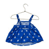 Crewcuts Blue Shell Print Linen-Blend Top - Size 3