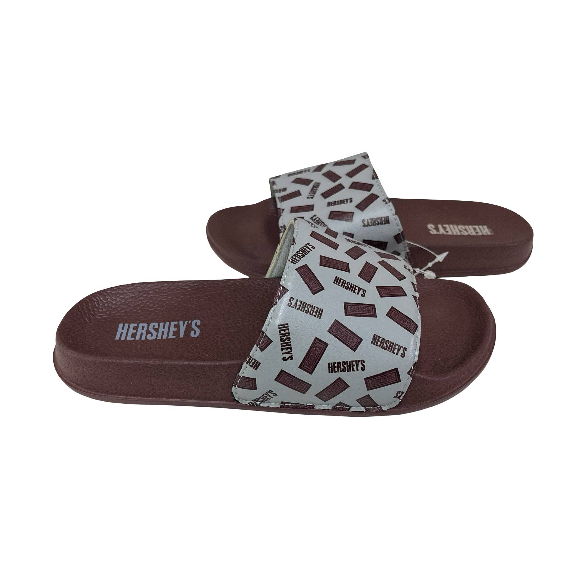 Hershey's Brown & Gray Slide Sandals - Size 13-1Y